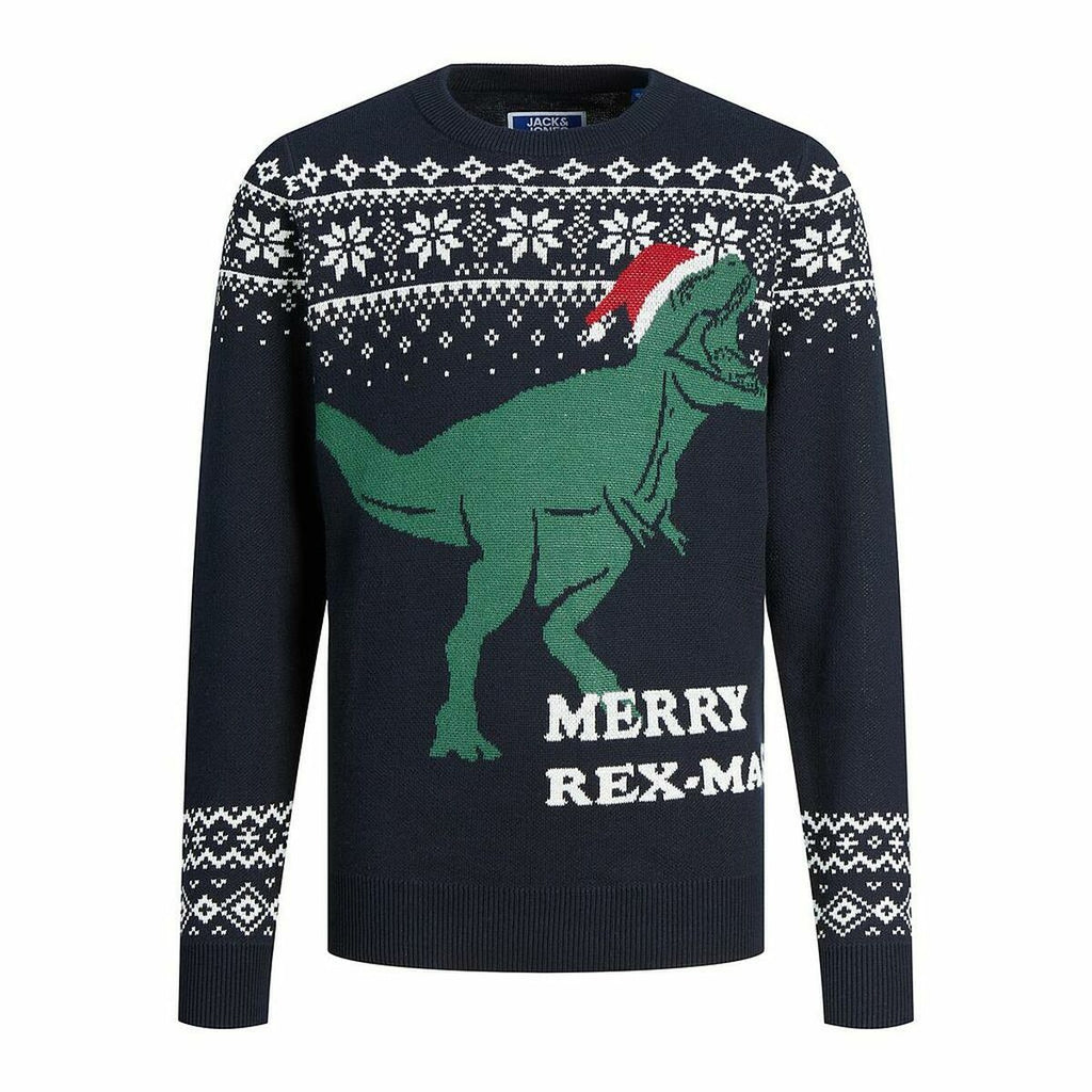 Jack & Jones Unisex Jumper T REX Dunkelblau – Produktansicht 3