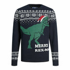 Jack & Jones Unisex Jumper T REX Dunkelblau – Produktansicht 3