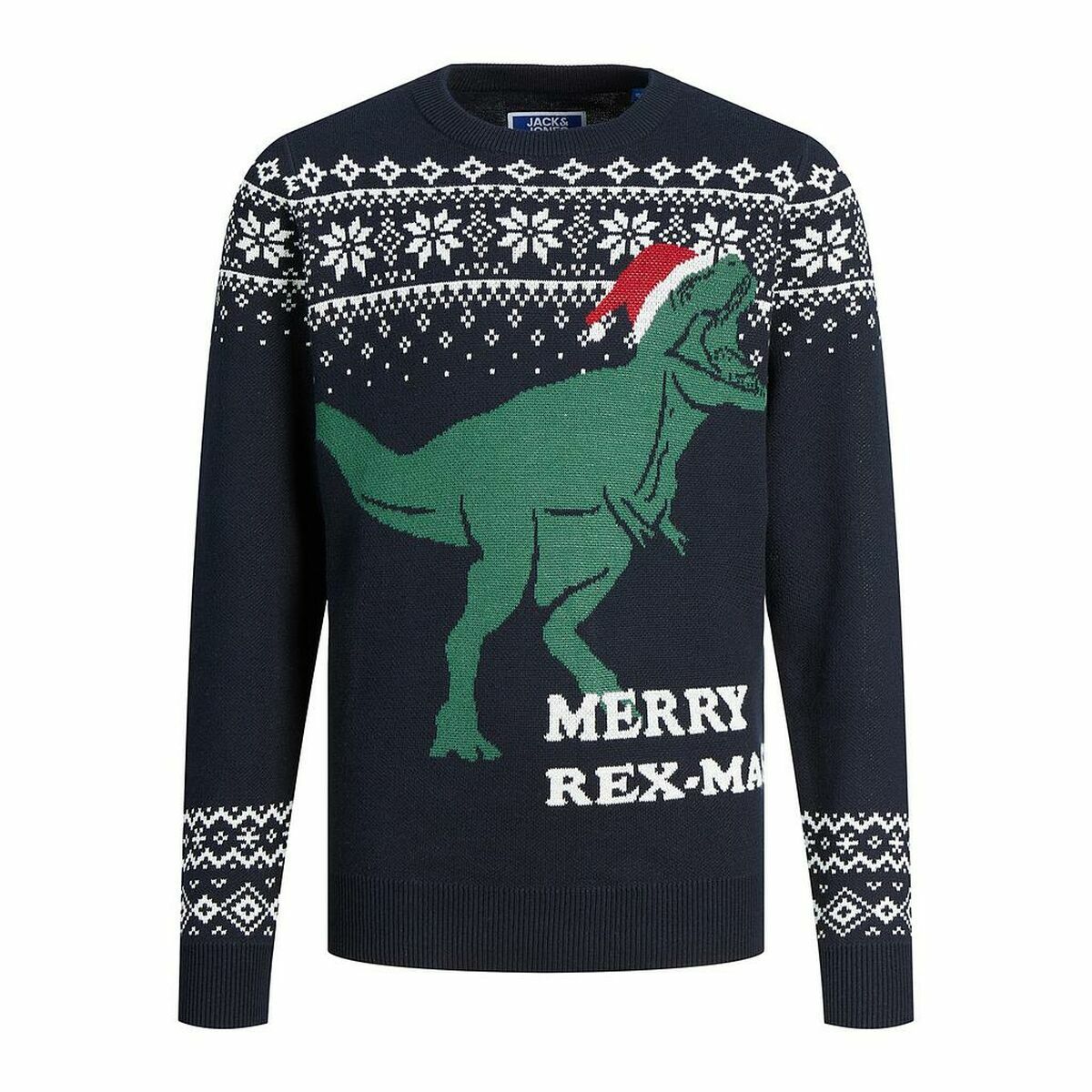 Jack & Jones Unisex Jumper T REX Dunkelblau – Produktansicht 3