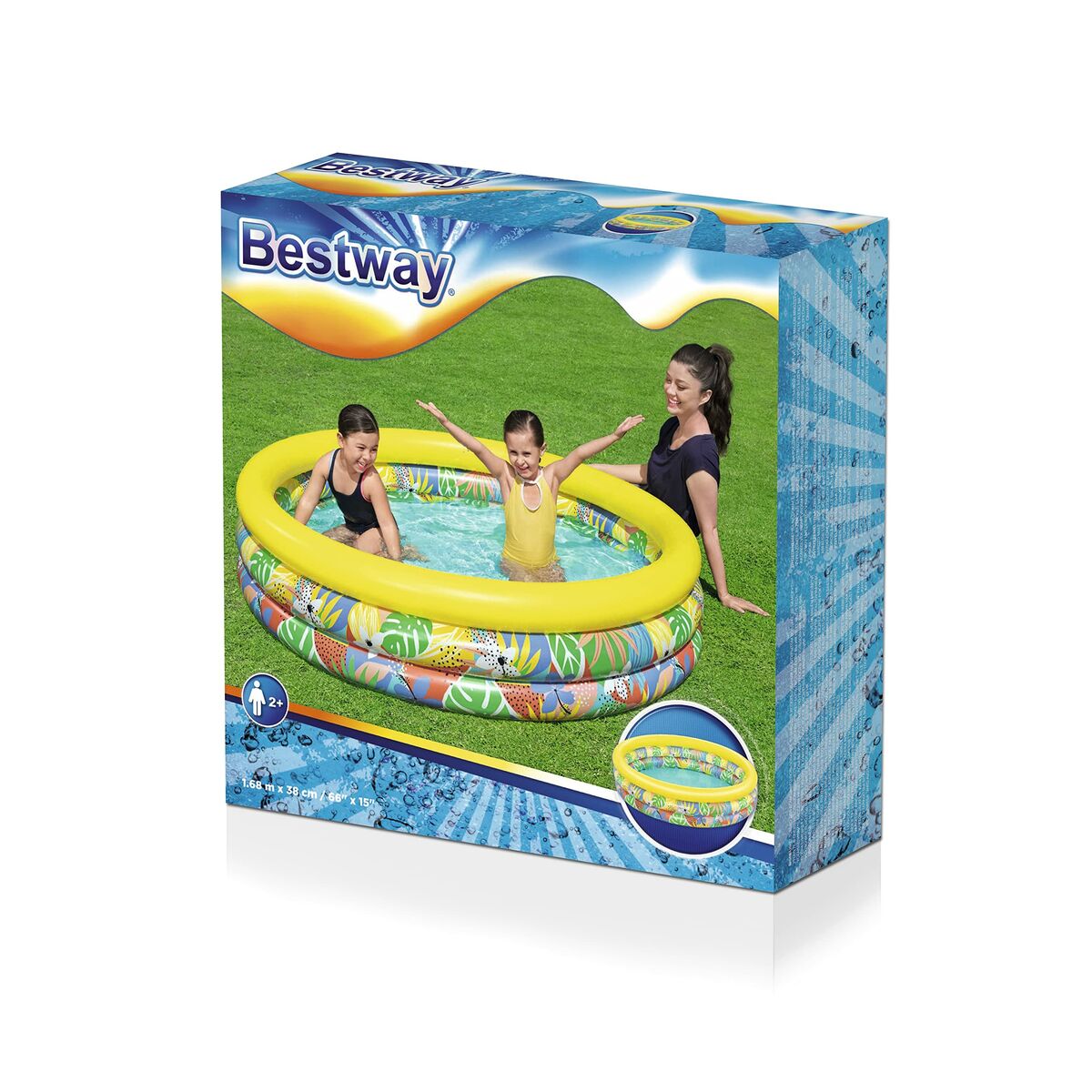 Bestway Aufblasbares Planschbecken für Kinder – 168 x 38 cm – Produktansicht 6