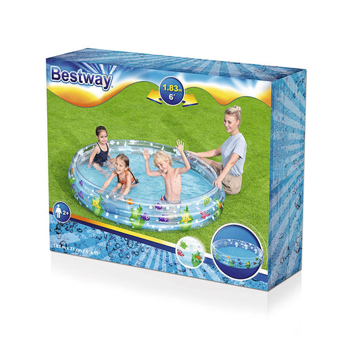 Bestway Aufblasbares Planschbecken für Kinder Dunkelblau