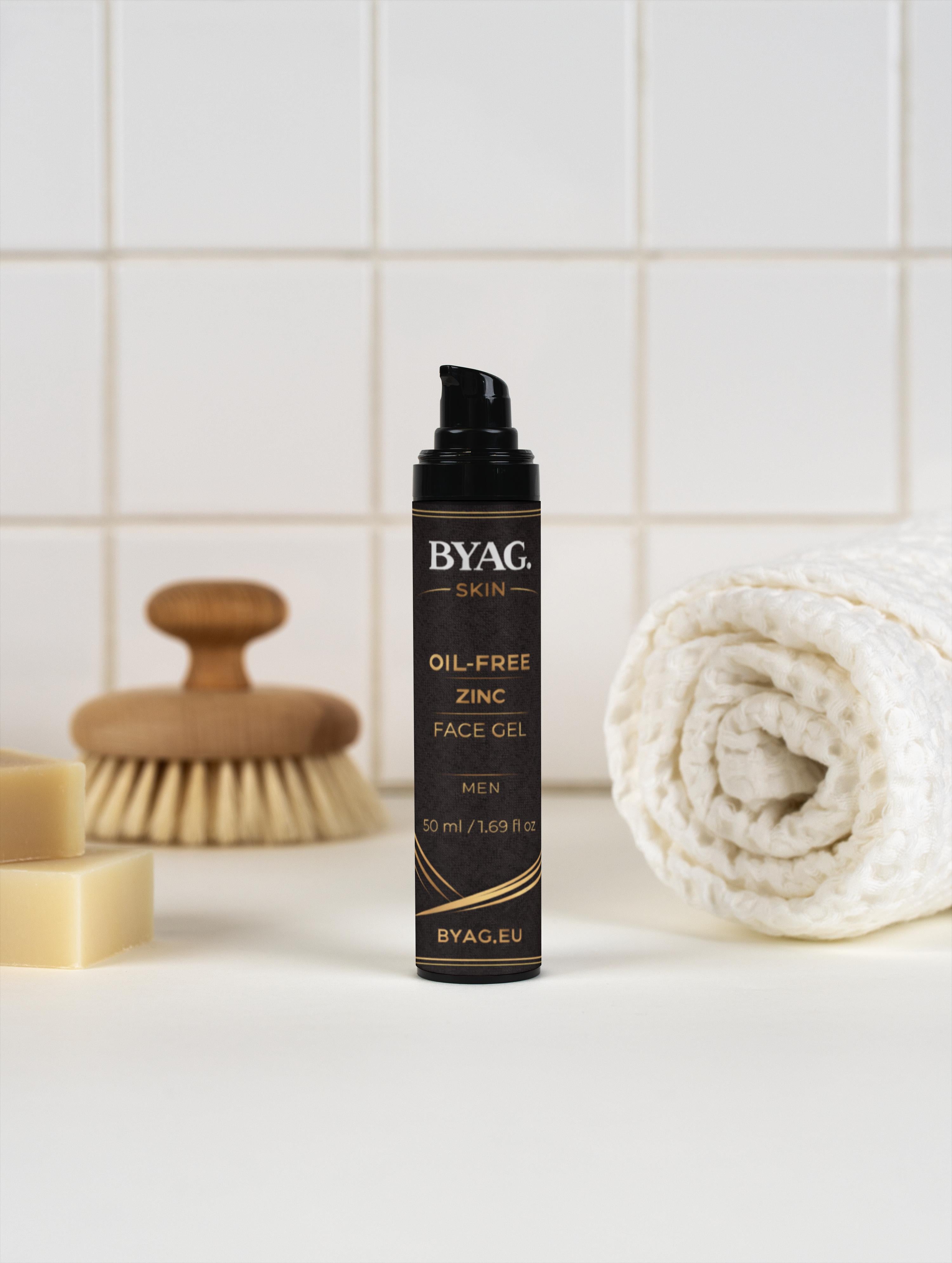 BYAG. Herren Ölfreies Zink-Gesichtsgel – Produktansicht 10