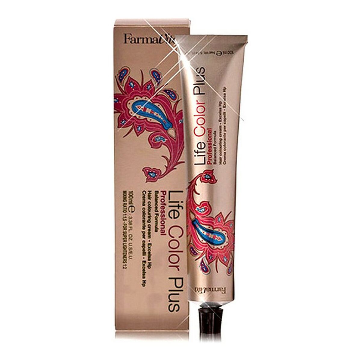 Farmavita Permanente Haarfarbe Life Color Plus Nº 7 77 Intense Braun Blonde (100 ml) – Produktansicht 1