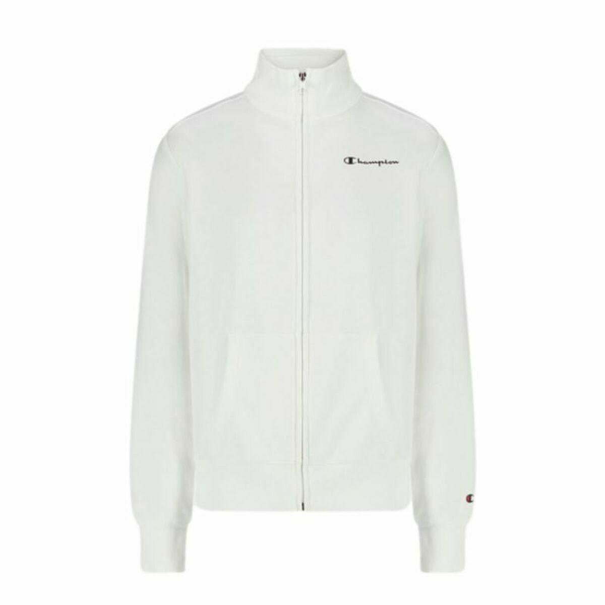 Champion Damen SweatShirt ohne Kapuze Full Zip Weiß – Produktansicht 3
