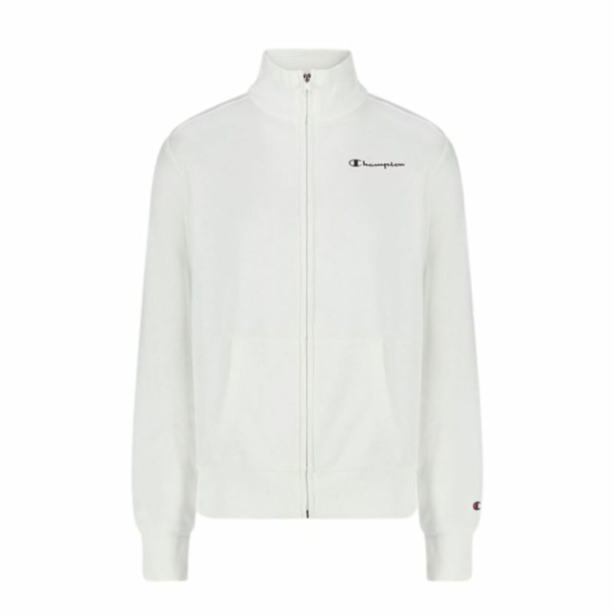 Champion Damen SweatShirt ohne Kapuze Full Zip Weiß – Produktansicht 6