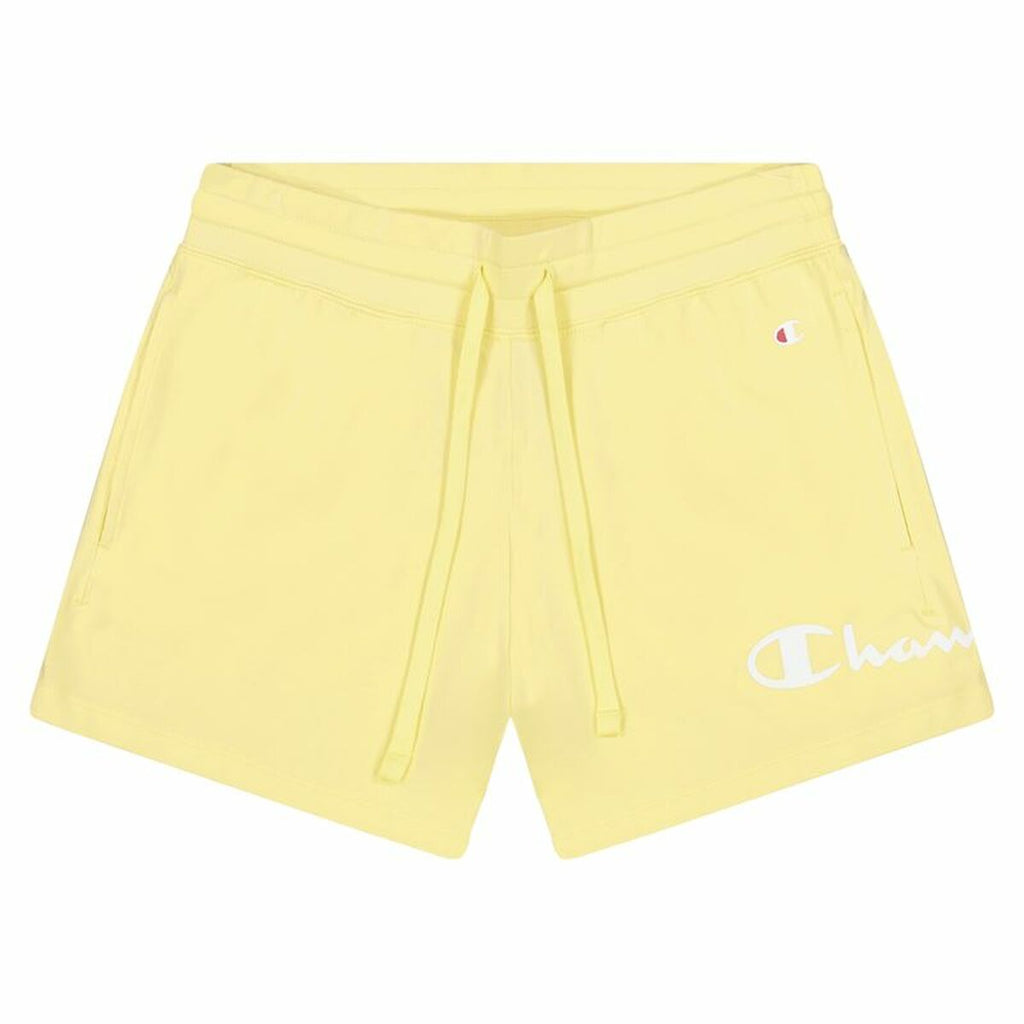 Sports Shorts for Women Champion Drawcord Pocket Yellow