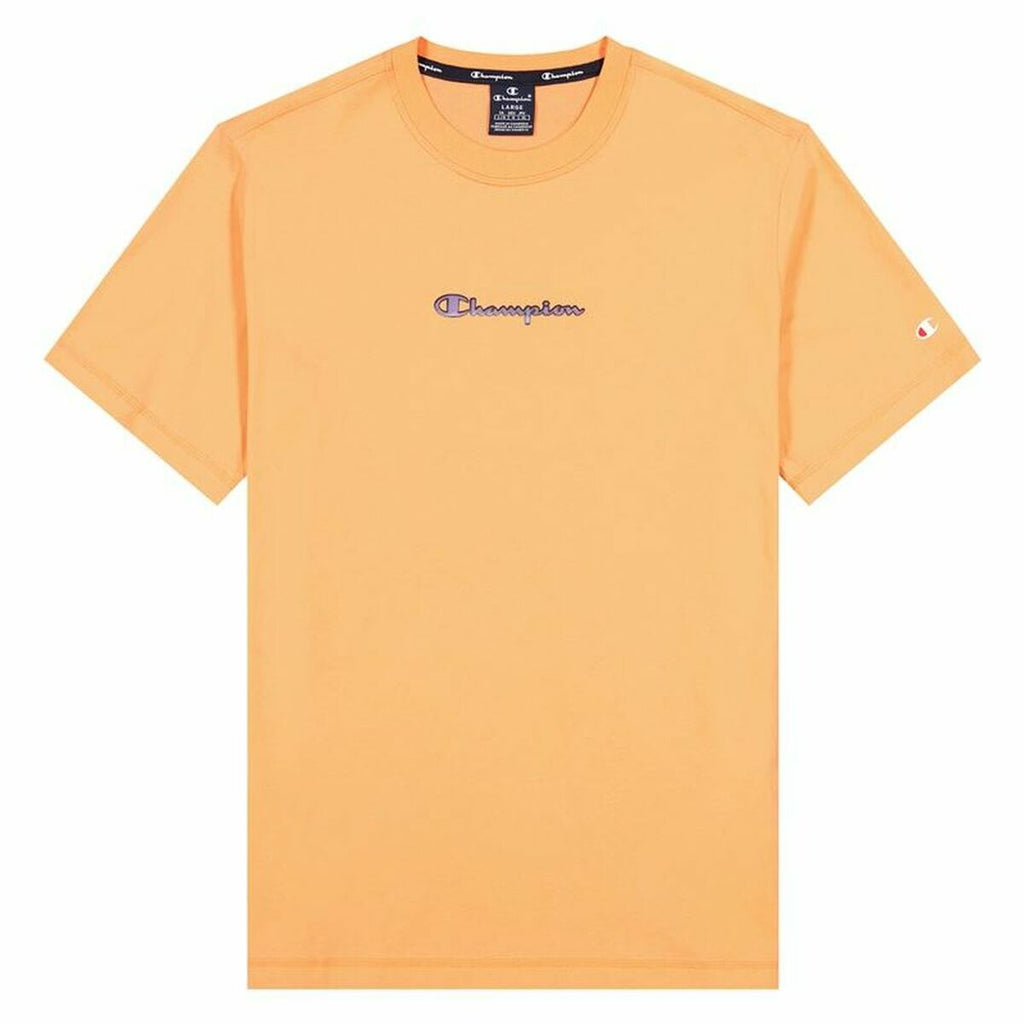 Short Sleeve T-Shirt Champion Crewneck M Orange