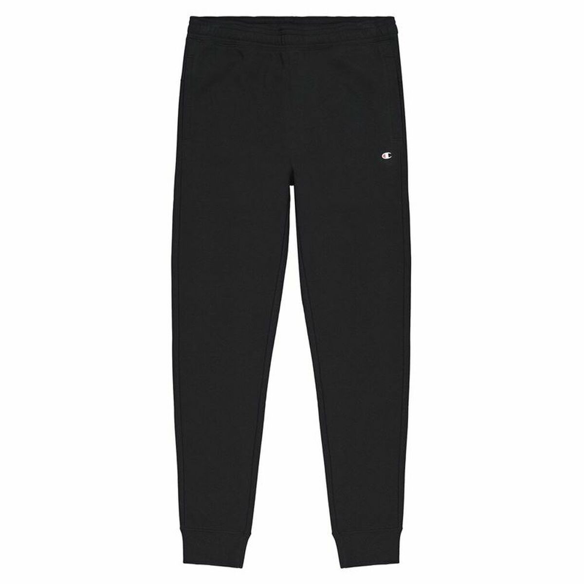 Long Sports Trousers Champion Slim Fit Rib Cuff Black Men Multicolour