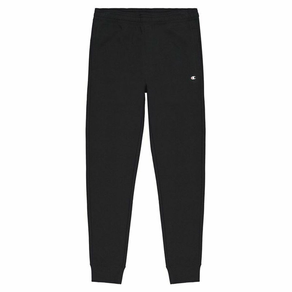 Long Sports Trousers Champion Slim Fit Rib Cuff Black Men Multicolour