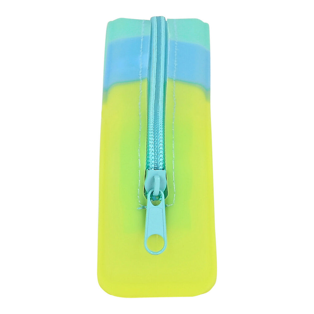 Safta Federmäppchen Blau Grün Gelb – Silicone – Produktansicht 2