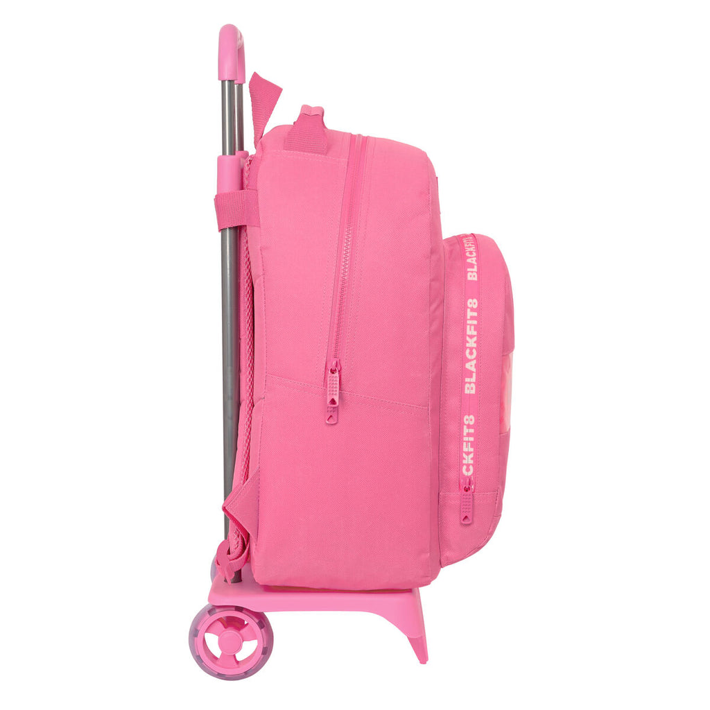 BlackFit8 Schulrucksack mit Rollen Glow up Rosa – Produktansicht 3