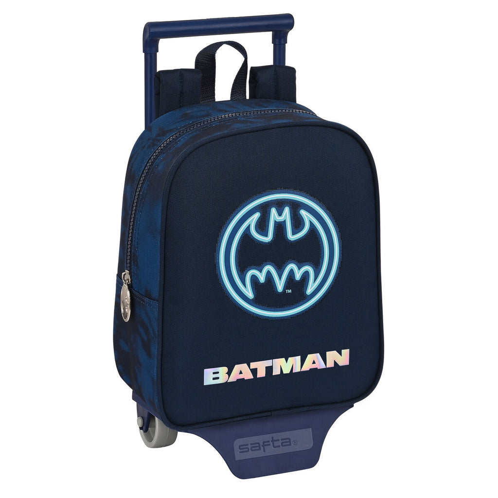 Batman Schulrucksack mit Rollen Legendary Navy Blau – Marineblau – Ansicht 1