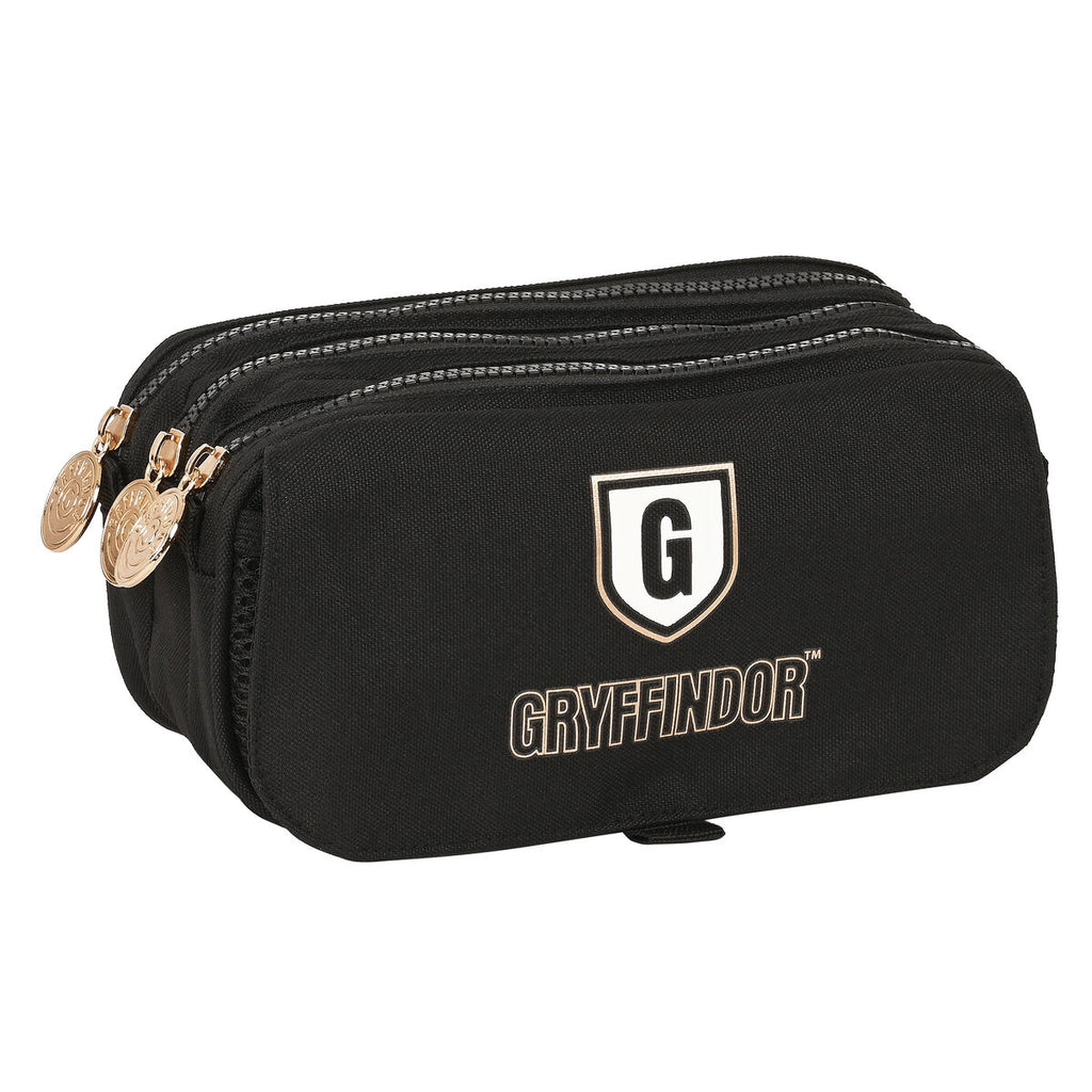 Dreifach-Federmäppchen Harry Potter Bravery Schwarz – Produktansicht 1