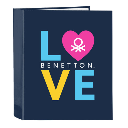 Benetton Ringordner Love Dunkelblau A4