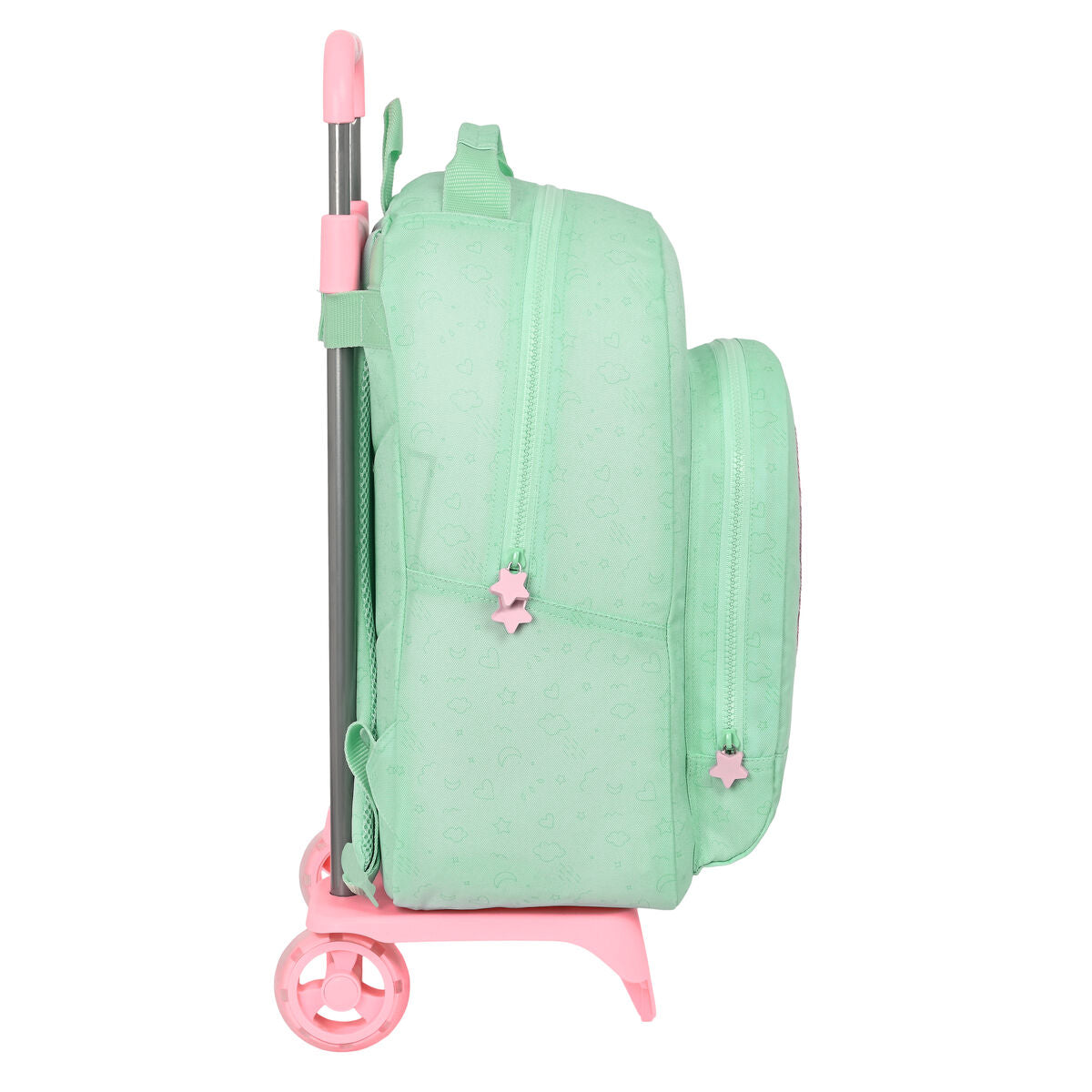 BlackFit8 Schulrucksack mit Rollen Moon Grün – Produktansicht 2