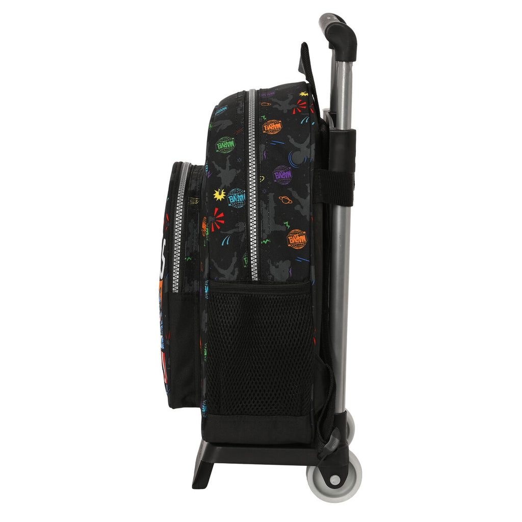 Schulrucksack mit Rollen The Avengers Super heroes Schwarz – Produktansicht 2