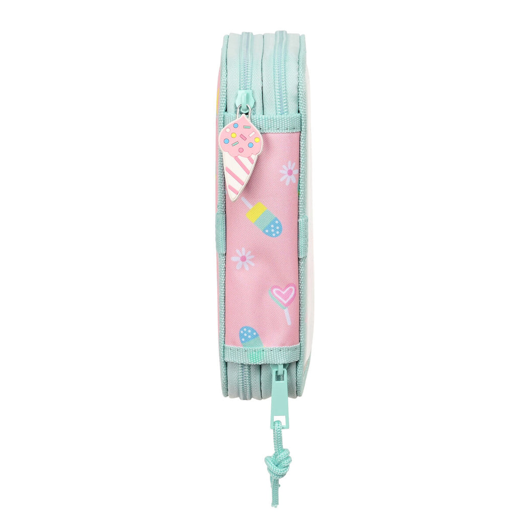 Doppel-Federmäppchen Peppa Pig Ice cream Rosa Mintgrün (28-teilig) – Produktansicht 4