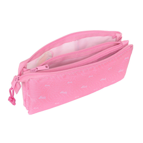 Barbie Dreifach-Federmäppchen Mädchen Rosa