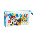 The Paw Patrol Dreifach-Federmäppchen Pups rule Blau – Produktansicht 1