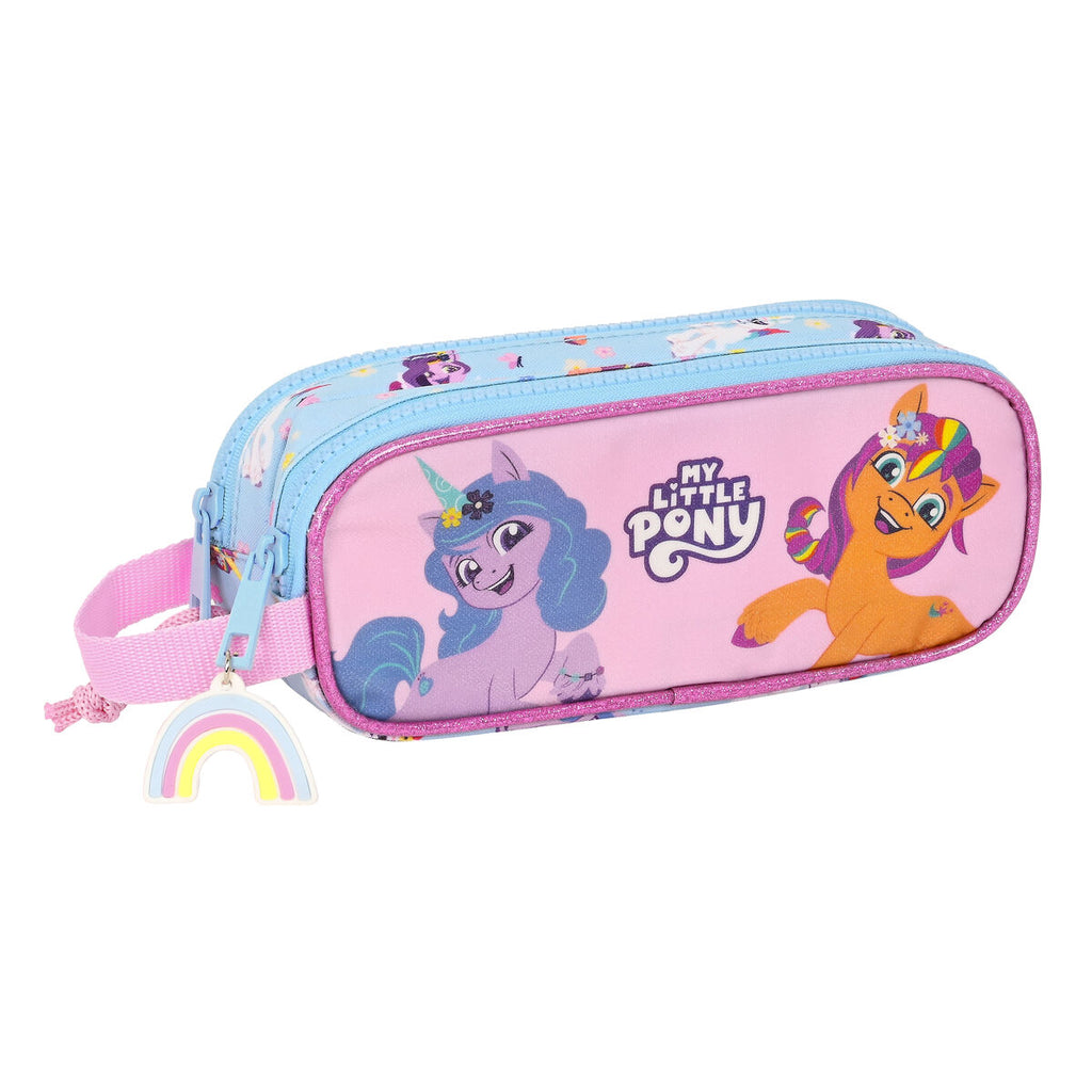 Doppel-Federmäppchen My Little Pony Wild & free Blau Rosa – Produktansicht 1