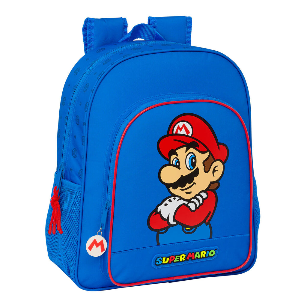 Super Mario Schultasche Play Blau Rot – Ansicht 1