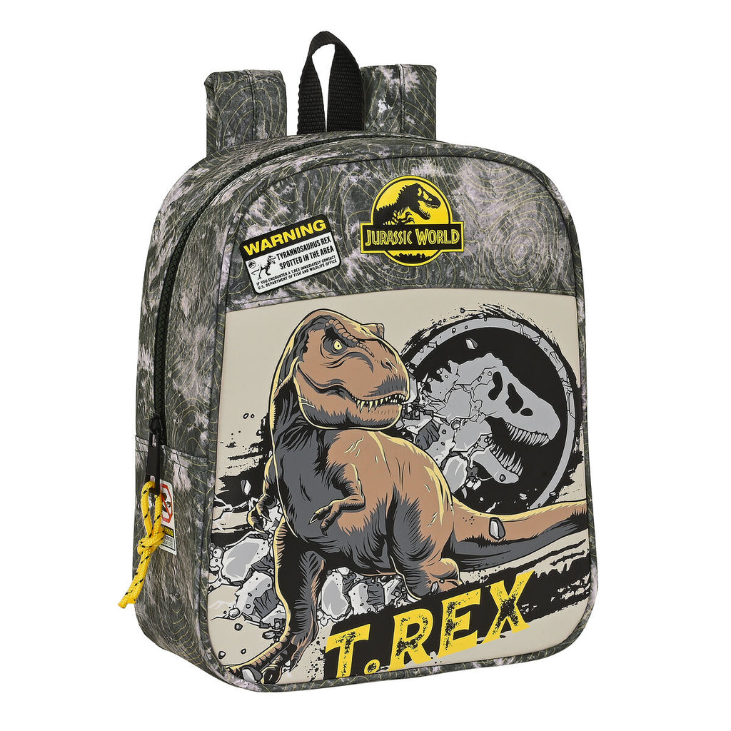 Jurassic World Kindertasche Warning Grau – Ansicht 1