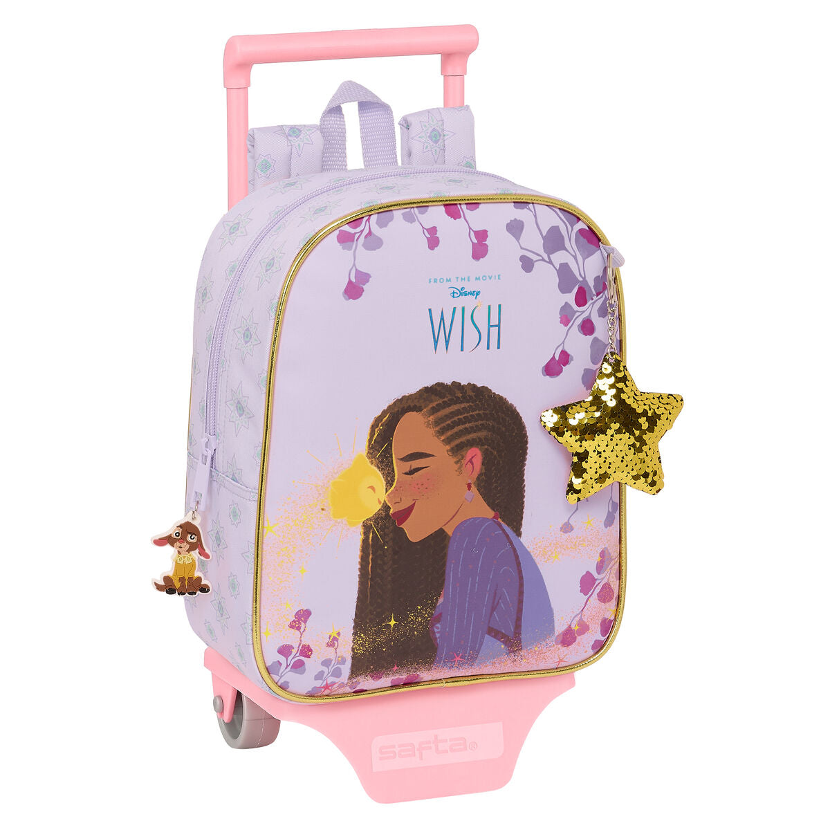 Wish Schulrucksack mit Rollen Lilac – Polyurethan – Ansicht 1