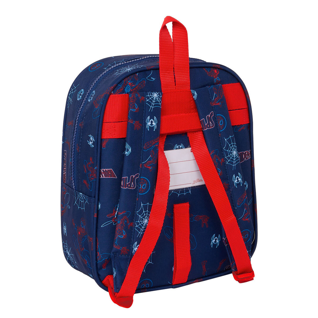 Kinder-Rucksack Spider-Man Neon Dunkelblau – Produktansicht 3