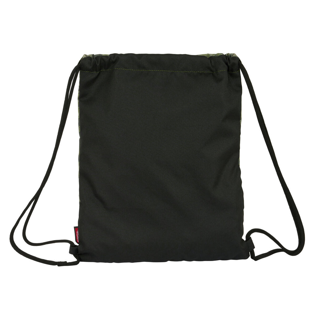Kelme Rucksack mit Strings Reise Schwarz Grün – Ansicht 3