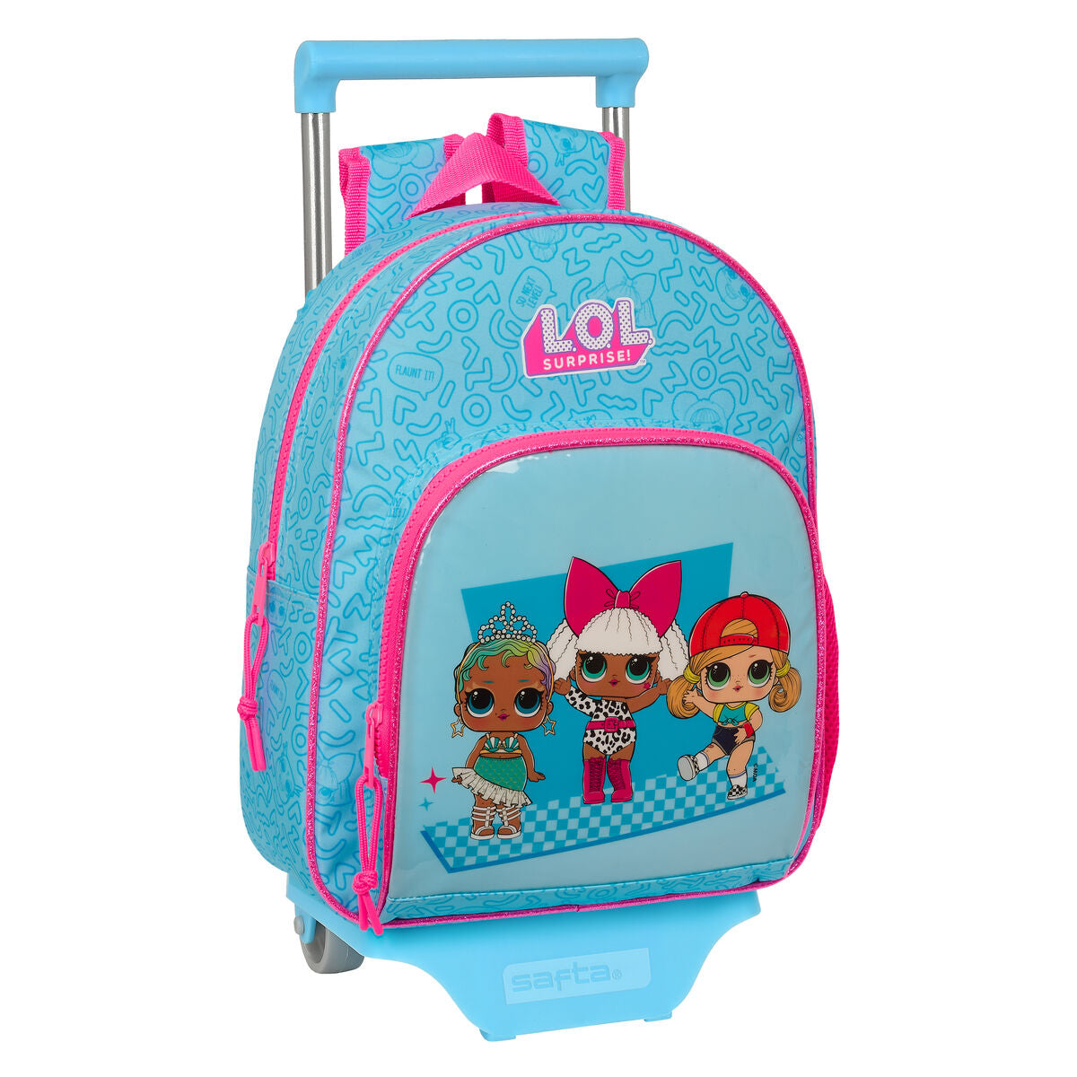 LOL Surprise! Schulrucksack mit Rollen Divas Blau – Ansicht 1