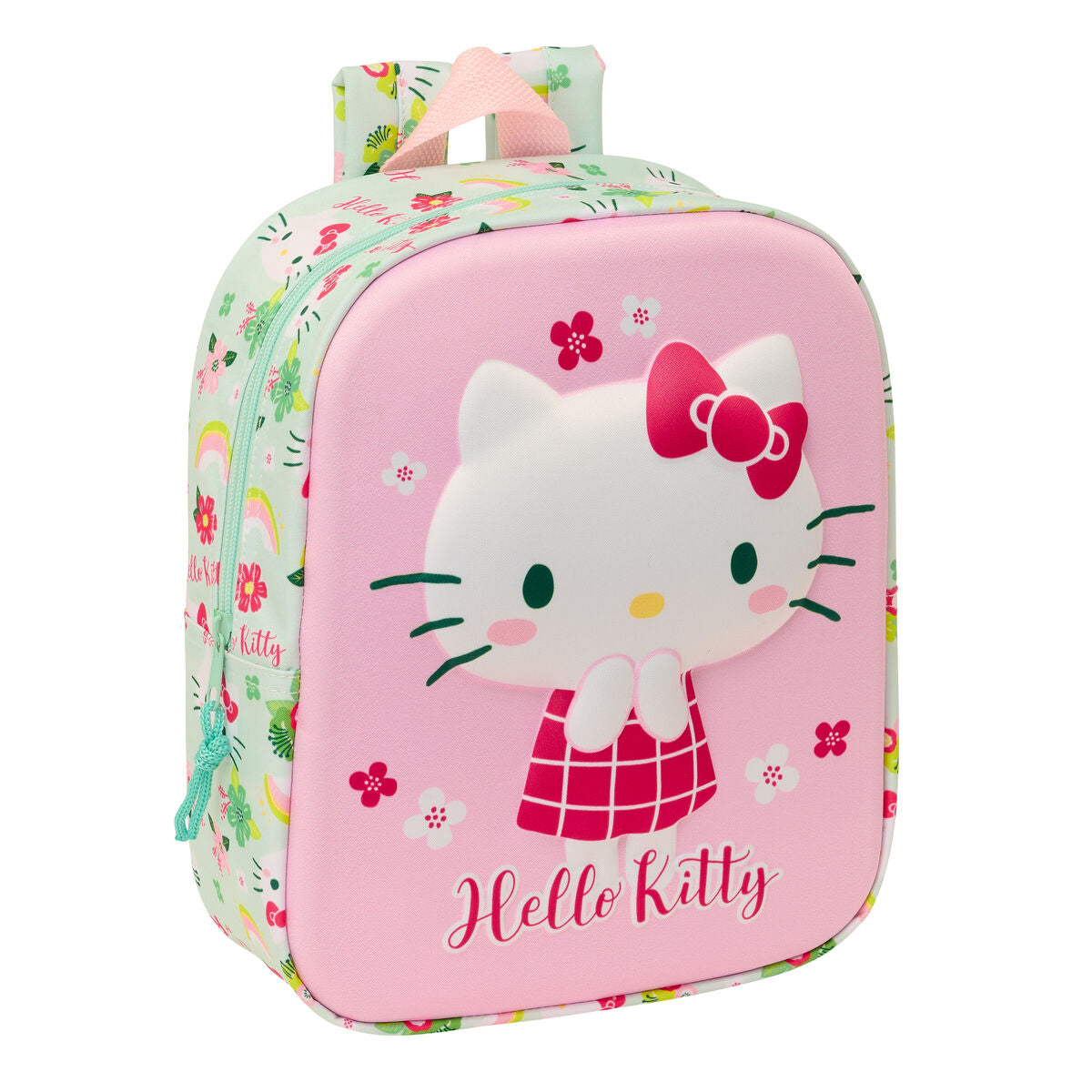 Hello Kitty Schultasche Grün Rosa 3D – Produktansicht 1