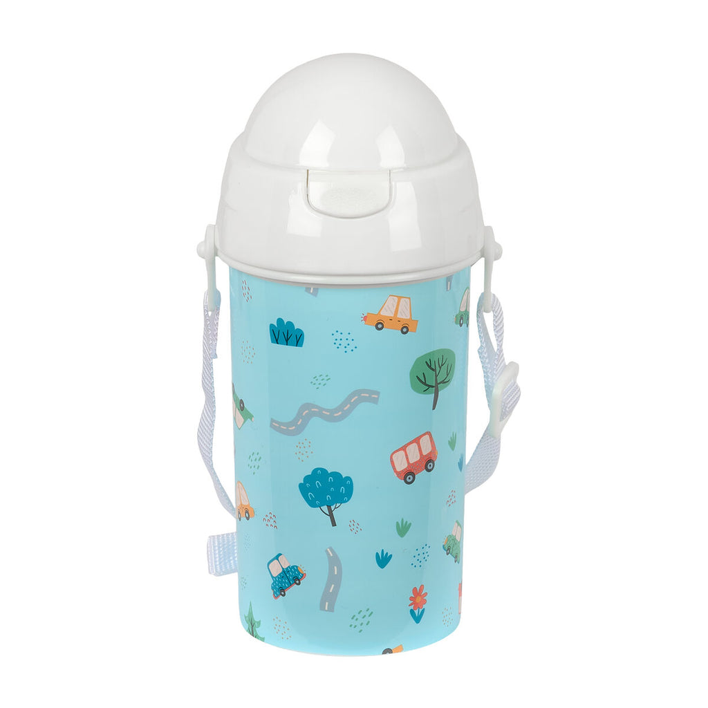 Safta Trinkflasche Coches Blau PVC 500 ml – Ansicht 1