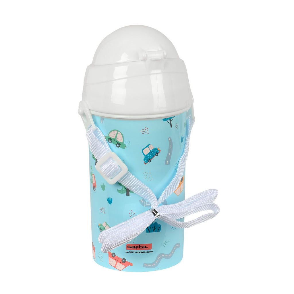 Safta Trinkflasche Coches Blau PVC 500 ml – Ansicht 2