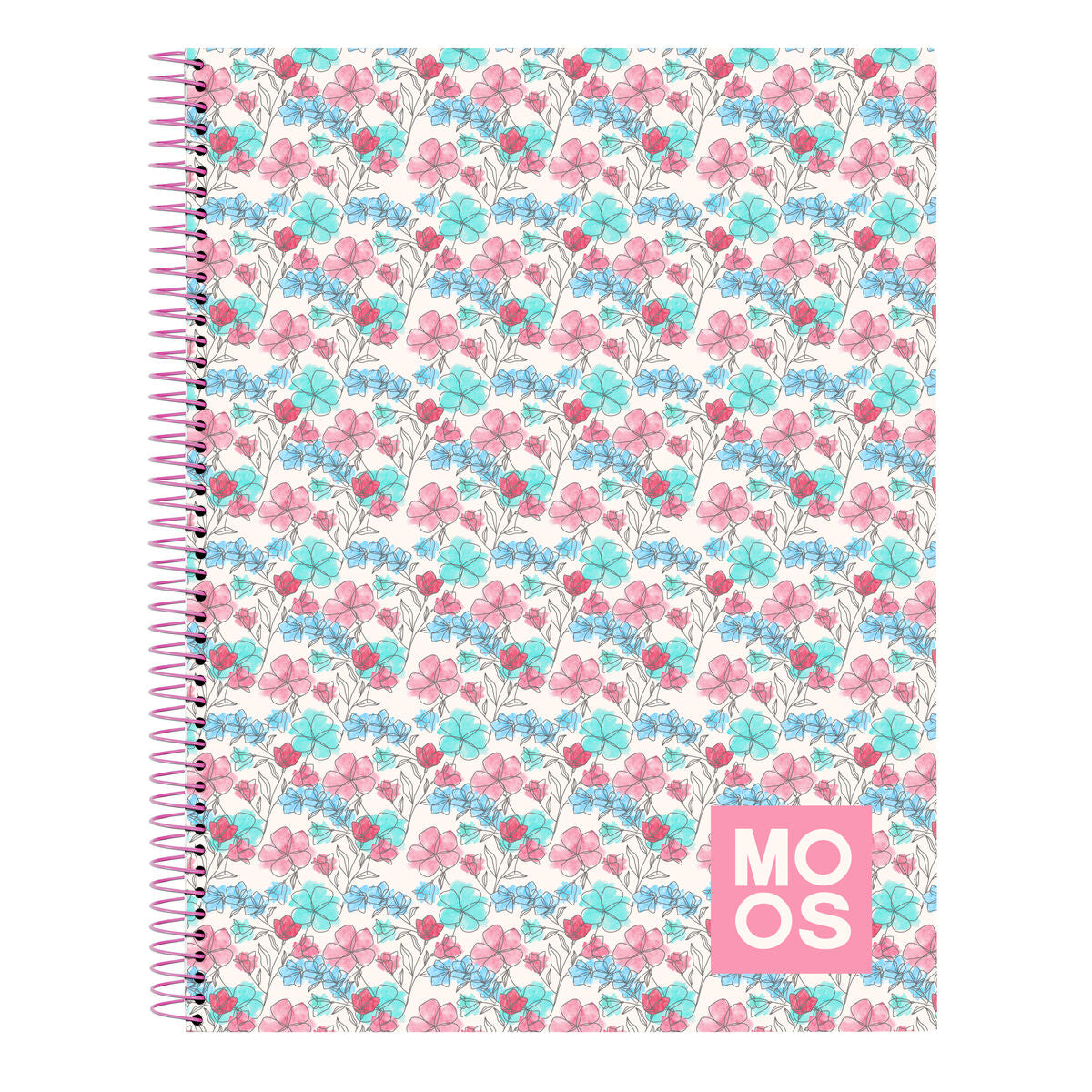 Moos Notizbuch Flores Mehrfarbig A4 120 Sheets – Produktansicht 1