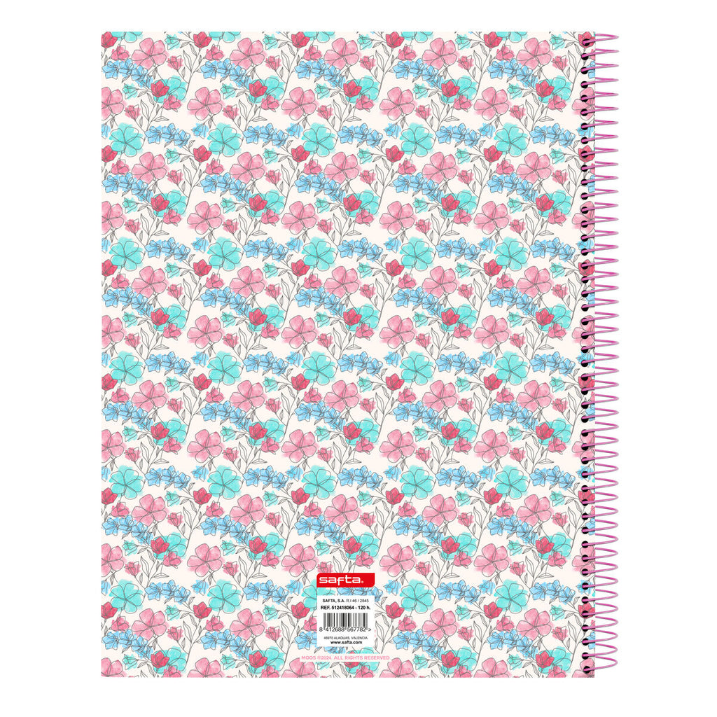 Moos Notizbuch Flores Mehrfarbig A4 120 Sheets – Produktansicht 2