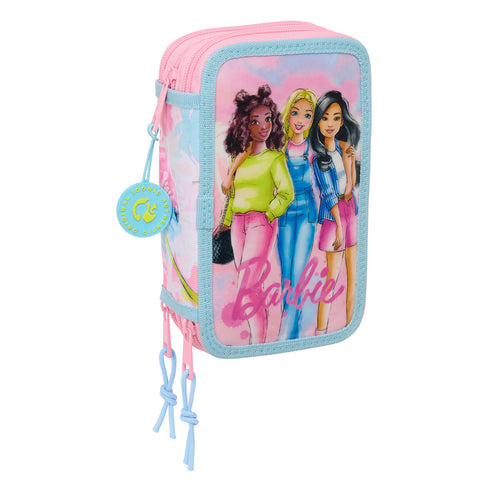 Barbie Federmäppchen mit Zubehör Painterly Rosa Sky Blau