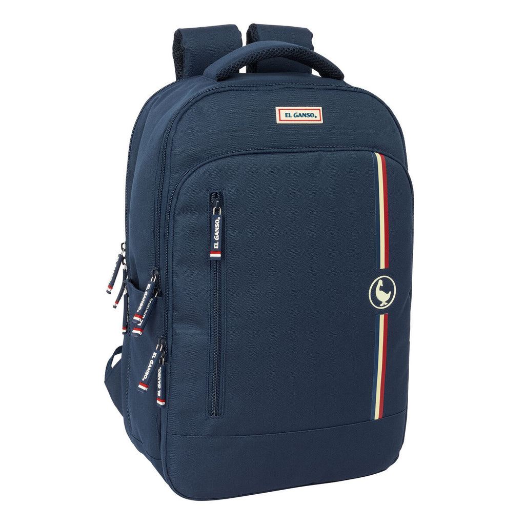 Rucksack für Notebook & Tablet mit USB Ausgang El Ganso Eclipse Navy Blau – Ansicht 1