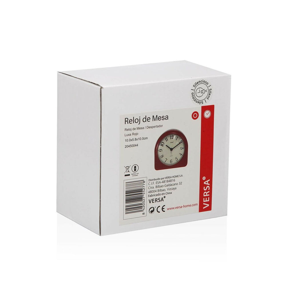 Versa Tischuhr Luxa Rot – Produktansicht 4