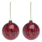 Weihnachtskugeln 113572 Braun Rot 8 cm – Produktansicht 1