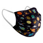 Wiederverwendbare Stoffmaske Space Kinder – Produktansicht 1