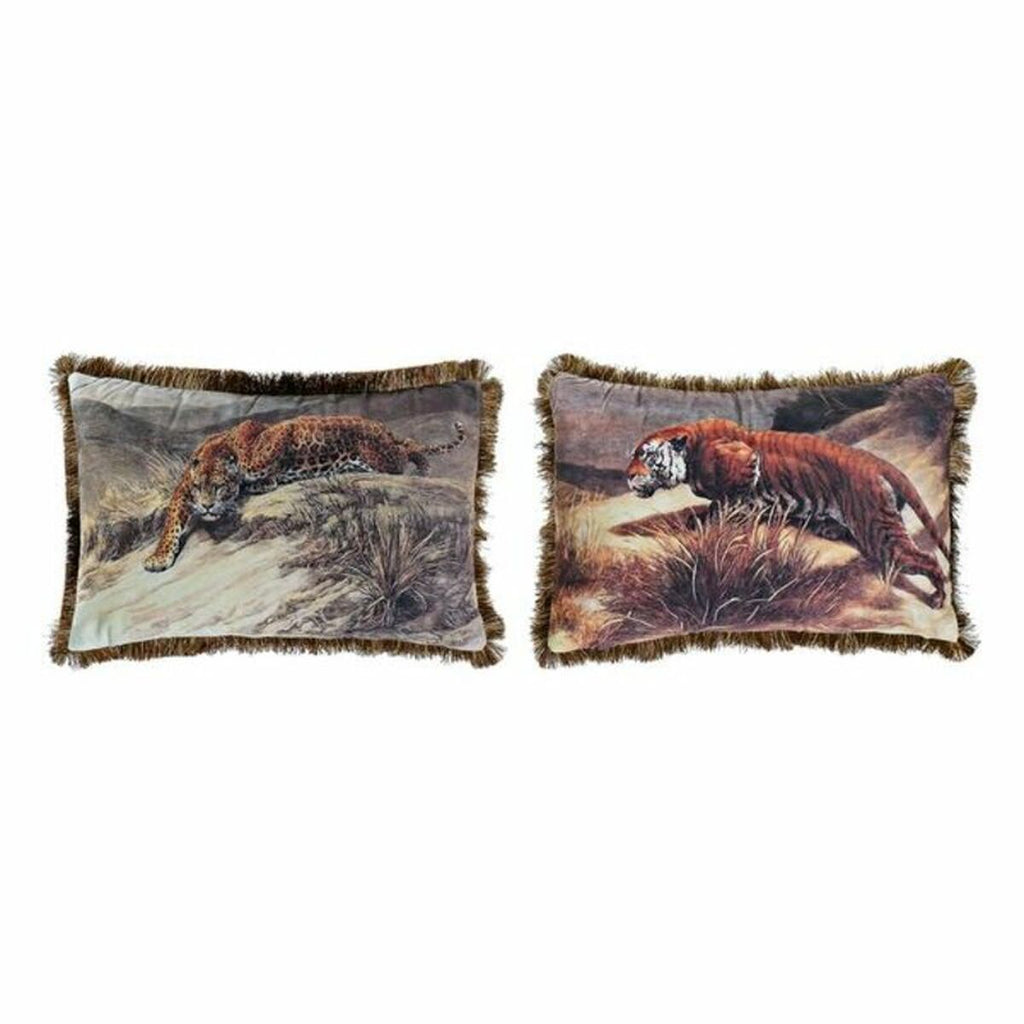 DKD Home Decor Kissen Aluminium Colonial Jungle – Produktansicht 1