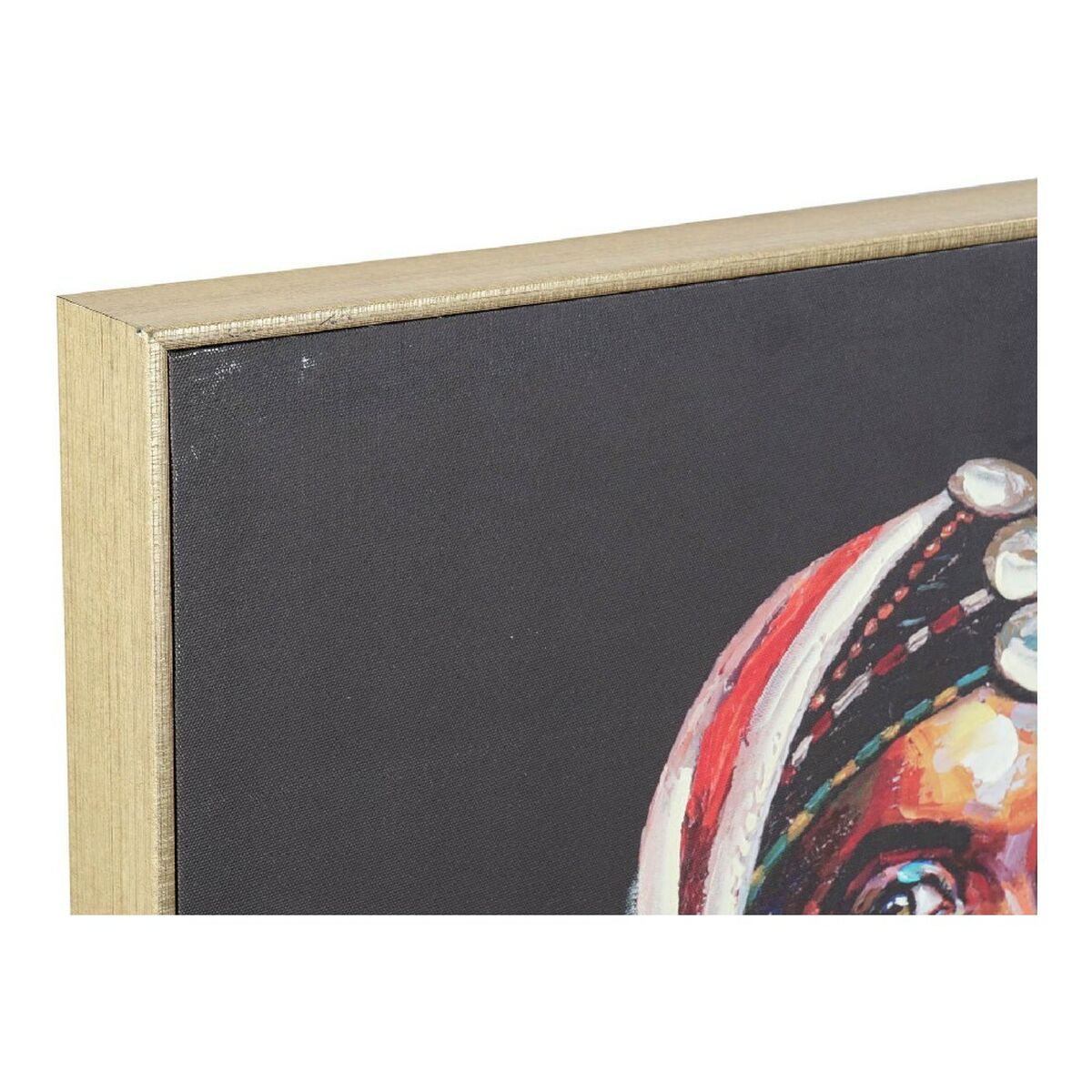 DKD Home Decor Leinwandbild Polystyrol Leinwandbild – Schwarz