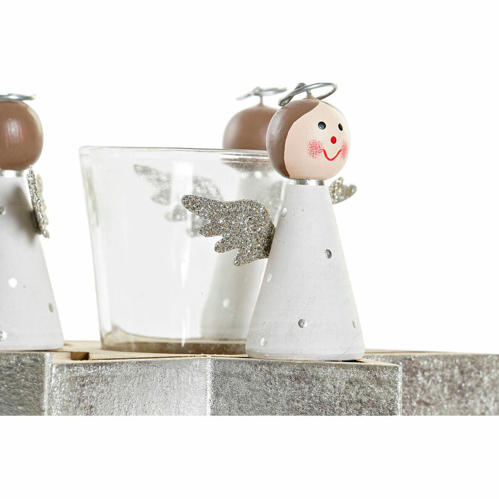DKD Home Decor Weihnachtskerze Halter Crystal Holz – Produktansicht 3