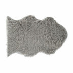 DKD Home Decor Teppich Grau mit Haar – Produktansicht 1