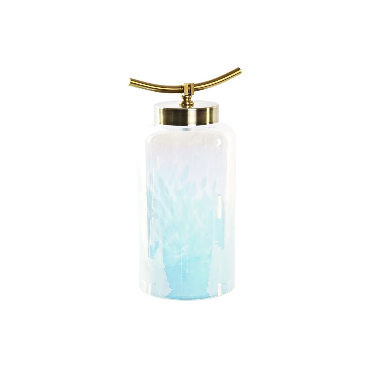DKD Home Decor Vase Blau Gold Metall Crystal Mediterranean – Produktansicht 1