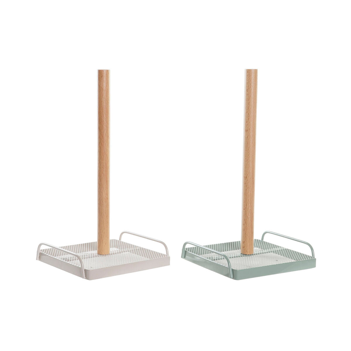 DKD Home Decor Küche Paper Halter Beige Metall Mint Pinewood – Produktansicht 1