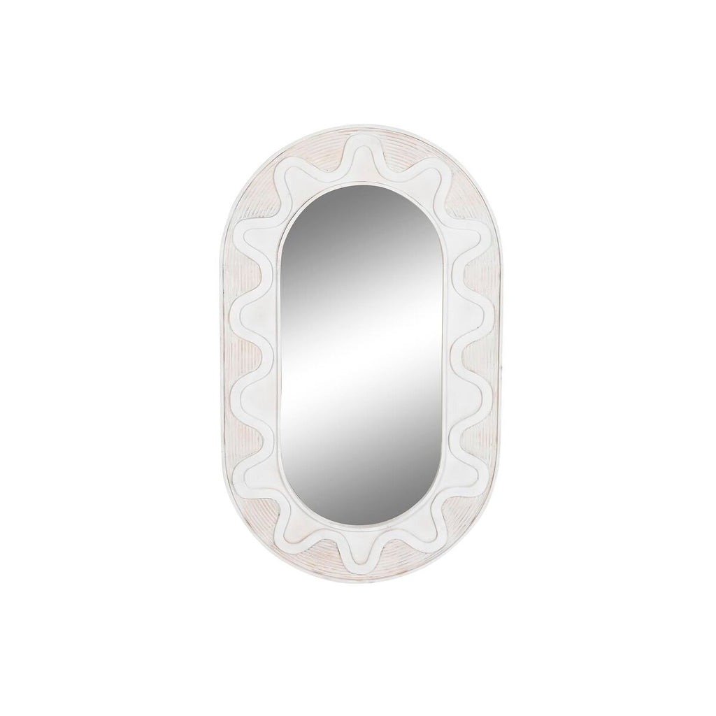DKD Home Decor Wandspiegel Weiß – Produktansicht 1