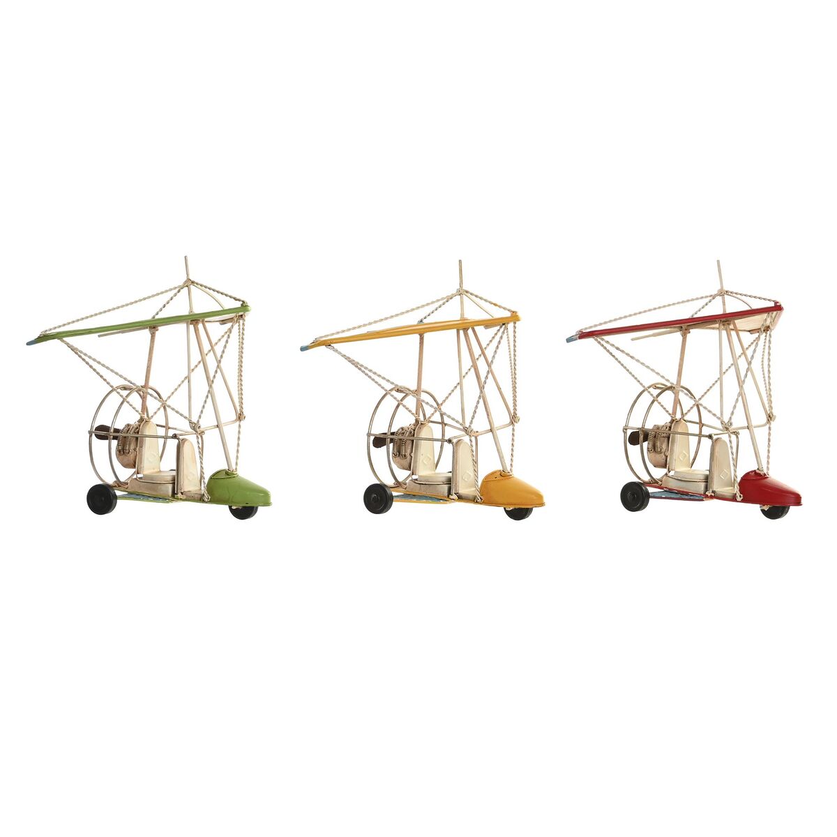 DKD Home Decor Dekofigur Gelb Rot Grün Vintage – Produktansicht 1