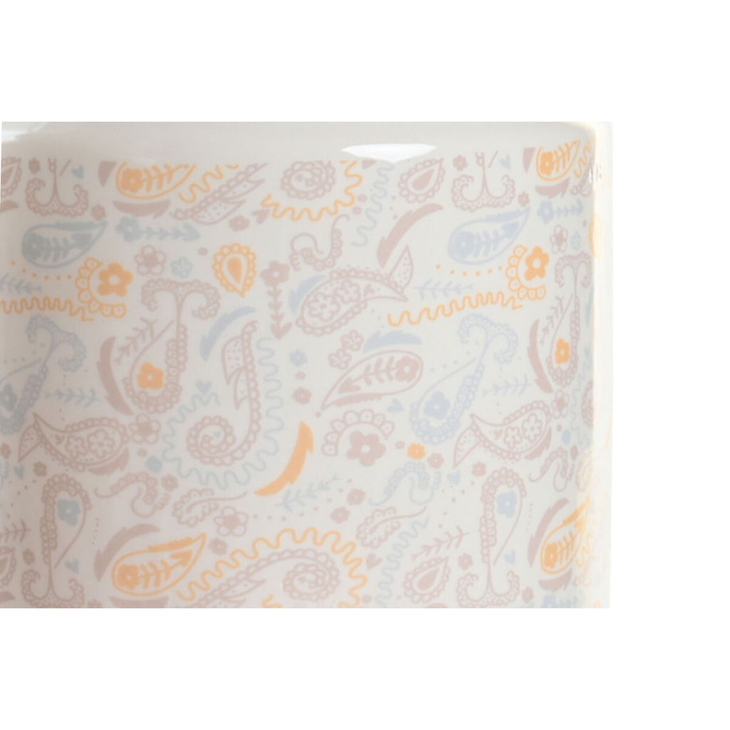 DKD Home Decor Tin Weiß Gelb Dolomite Shabby Chic – Produktansicht 2