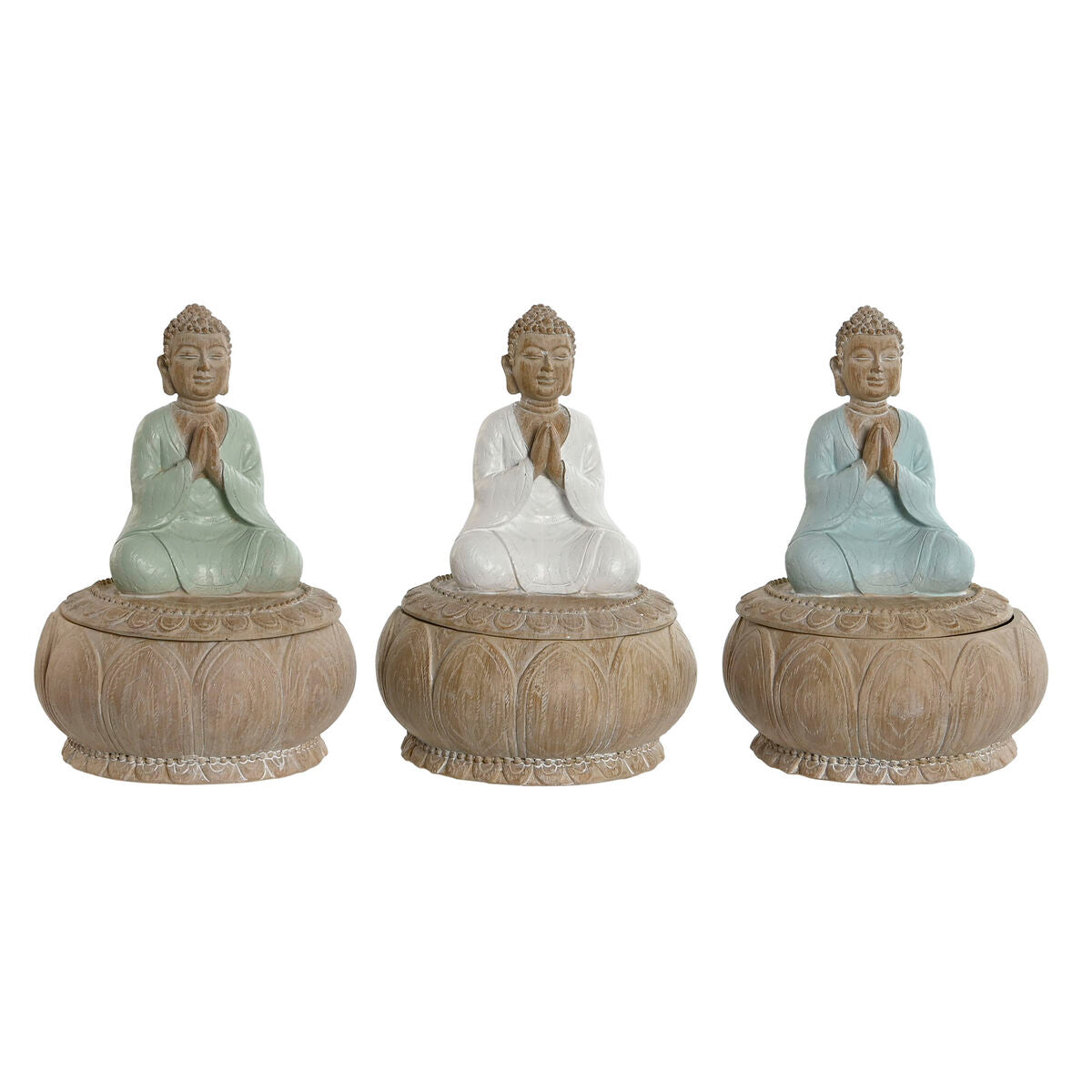 Home ESPRIT Dekofigur Weiß Grün Türkis Oriental – Produktansicht 1